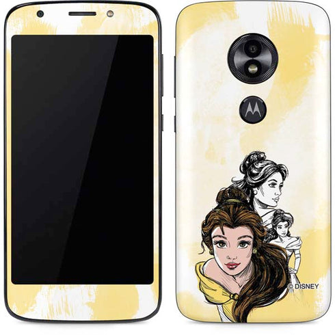 Disney Princess Belle Sketch Moto E5 Play Skin